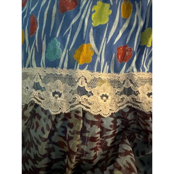 Koos Van Den Akker Skirt Vintage Tiered Patchwork, Rare Tribout John Wanamaker - Picture 5 of 10